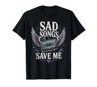 Canciones tristes me salvan alas de Casete EMO Camiseta