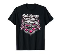 Canciones tristes salvan Vidas Diseño EMO Camiseta
