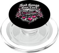 Canciones tristes salvan Vidas Diseño EMO PopSockets PopGrip para MagSafe