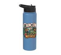 Cancún México Coati e Iguana Stainless Steel Insulated Water Bottle