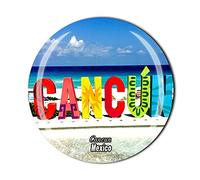 Cancun México - Imán para nevera con diseño de recuerdo