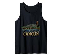 Cancun México Travel Souvenir City Landmark Gift Camiseta sin Mangas