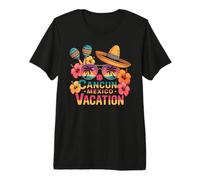 Cancún México Vacaciones Viaje a la Playa Vibes de Verano Camiseta Premium