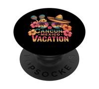 Cancún México Vacaciones Viaje a la Playa Vibes de Verano PopSockets PopGrip Adhesivo