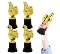 CANCYCC 4 trofeos para niños, trofeo de pulgar dorado, medallas para niños, trofeo de pulgar alto, copa de cumpleaños infantil, copa de fútbol, copa para ceremonia de premios, ganadores deportivos y