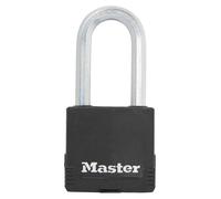 Candado acero r/goma 50mm masterlock arco largo