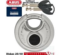 Candado Antirrobo Cerradura ABUS Diskus 20/80