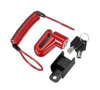 Candado antirrobo de Cable de Acero for Frenos de Disco, Compatible con Patinete eléctrico Xiaomi M365.(Red-Red)