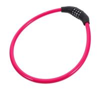 Candado Antirrobo Llave de Cadena y Contraseña para Bicicleta | Acero y Abs, Rosa, para Motocicleta y Equipaje de Viaje, Cierre Multifunción