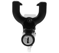 Candado Antirrobo Negro Llave, para Casco de Motocicleta | Aleación de Zinc, Fijación Robusta y Estable, Uso en Motos y Atv, Accesorio para Casco