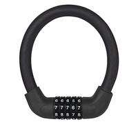 Candado Bici Candado de combinación bicicleta, candado antirrobo Universal con código 5 dígitos for montaña, seguridad for motocicleta y Scooter(Black 17.2x400mm)