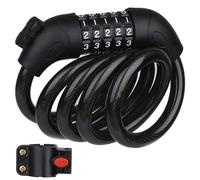 Candado Bicicleta Combinacion Antirrobo 120cm, Candado Patinete Electrico Con Soporte Cadena Bici Cable De Seguridad Resistente Bike Lock Para Moto Scooters Bicicletas Puertas