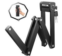 Candado Bicicleta Plegable,130 cm 8 Nudos Antirrobo Bicicleta con Marco y Accesorios-Robusto Candado de Bicicleta Plegable para candado bici, Bicicleta de Carretera, Candado patinete