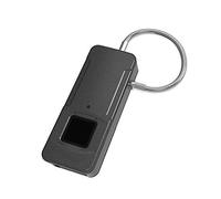 Candado Bluetooth con bloqueo por huella dactilar, batería recargable por USB, capacidad para 15 huellas dactilares, bolsa de deporte, bolsos de mano, maleta pequeña, envío desde Francia (negro)