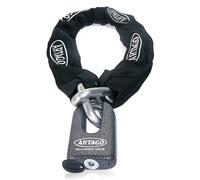 ARTAGO 68T150 Antirrobo Moto Alta Gama, Cadena Pesada ø15 Cementada Nivel Bunker, Homologado SRA & Sold Secure Gold, Exclusivo Candado Monoblok Acero Forjado, Anclaje Garaje Bicicleta Eléctrica, 150cm