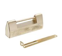 Candado Chino de Cobre Dorado Estilo Retro con Llave, 1 Juego