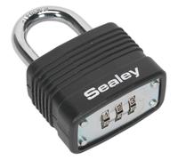 Candado Combinado De Cuerpo De Acero Sealey PL301C 40Mm