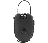 Candado con cable Retráctil Combinación de 4 Dígitos, Candado de Esquí Candados para Casco de Moto, Bicicleta y Equipaje Candados Ligero Resistente con Núcleo de Acero, Antirobo Resistente al Óxido