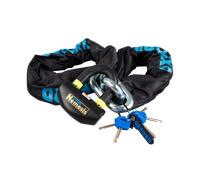 Oxford – Candado de cadena LK474 Nemesis eslabones redondos 16 mm grillete para motocicleta 2m negro