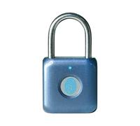 Candado con huella dactilar eLinkSmart Smart Locker Lock Cerradura sin llave con huella digital para armario de gimnasio, armario de escuela (azul)