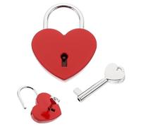 Candado con llave de corazón, candado de amor, candado de amor, mini candado para amantes, bodas, día de San Valentín, aniversario, viajes, diario