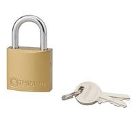 Candado con llave tipo 1 para interior de 30 mm, arco de acero endurecido niquelado, mecanismo de pasador, anclaje simple, 2 llaves de acero niquelado, garantía de 10 años - THIRARD