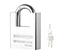 Candado de 1 Pieza con 4 Llaves, Cerradura Antirrobo, Cerradura de Seguridad de Acero Inoxidable, Candado Impermeable, Candado para Equipaje con Llaves, Cerradura Resistente.