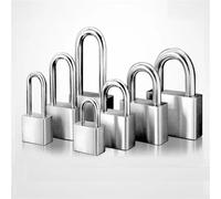 Candado de acero inoxidable 304, cerraduras de puerta sólidas resistentes a la intemperie, núcleo de bloqueo que no se oxida, incluye 4 llaves, puerta de seguridad, 1 Uds.(40mm long)