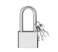 Candado de alta resistencia, Candado con llave de anilla larga, for puertas casas, taquillas gimnasios, cerraduras seguridad y antirrobo, 30 mm-70 mm(58x105mm)