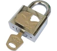 Candado de alta resistencia, Candados de llave idéntica, cerradura seguridad acero resistente for puertas y taquillas, 30 mm, 40, 50 60, 1(30x25mm)