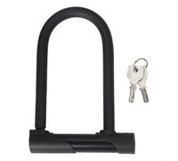 Candado de bicicleta de aleación de acero con revestimiento de PVC para bicicletas, candado de seguridad antirrobo resistente en forma de U, grillete de 15 mm de grosor, capa protectora de 3 mm