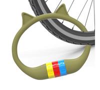 Candado De Bicicleta De Combinación,Candado Para Bicicleta - Diseño De Bloqueo De Silicona Orejas De Gato Para Ciclismo Urbano Seguro Motocicleta Cerca Rejilla Terraza Camping-Car Viaje