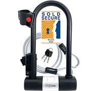 Candado de Bicicleta U con Cable Candado de Antirrobo de Bici Super Fuerte Grillete de 14 mm y Cable de Seguridad de 10 mm x 1,2 m 3 Llaves Soporte de Montaje Resistente a la Intemperie