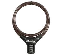 MASTER LOCK Candado Bicicleta, 90 cm Cable, Combinación, Exterior 8229EURDPRO, para Bicicleta, Monopatín, Paseante, Cortacésped y Otro Equipo