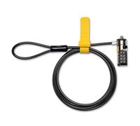Candado de cable combinado Kensington para port tiles y otros dispositivos (K64673AM) Negro