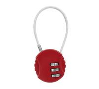 Candado de cable de combinación para mochila, antirrobo, cable de 13 cm, candado de casco de 3 dígitos, cerradura multifuncional para bolsa