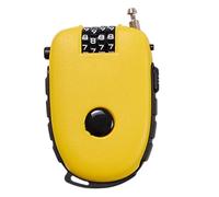 Candado de cable de equipaje, combinación retráctil de 4 dígitos, bloqueo de alambre portátil, seguro para cámara, kayak, maleta, casco, mochila, viajes, escuela, gimnasio, uso de taquilla, 3.7 x 2.5