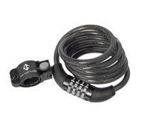 Candado de cable en espiral con código numérico, 1,5 metros, DS 8.15 M-WAVE