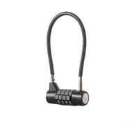 Candado de Cable para acero 4 Dígitos Aleación Zinc Candado de | Aleación zinc robusta, cable para acero 5mm, 4 para ruedas código, números grandes, anti-óxido interior exterior