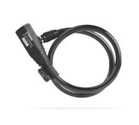 Candado de cable para bicicleta, 65 cm, color negro