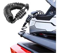Candado de Cable para Casco,Candado Bicicleta,Cadena Bicicleta Antirrobo de Cinc,Candados Para Bicicletas,Candado Casco Moto,Mini Antirrobo Bloqueo,para,Scooters, Cascos,Bici