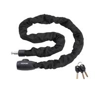 Candado de cadena para bicicleta VEVOR de 3.94 pies con combinación, 4 llaves, 8 mm