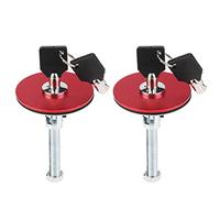 Candado de Capó Universal para Coche Kit de Perno de Candado de Tapa de Capó Pestillo de Seguridad Rojo