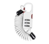 Candado de casco con combinación de 3 dígitos Cable retráctil antirrobo portátil Seguridad para cochecito, código reiniciable Cable de scooter para motocicleta | Equipaje Portabicicletas Mochila