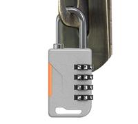 Candado de combinación - 4 dígitos Weatherproof Outdoor Lock, Zinc Alloy Security Padlock para Escuela Lockers, Gimnasio, Gates And Sheds, Heavy Duty Reset-Proof Alternative | Black