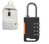 Candado de combinación - 4 dígitos Weatherproof Outdoor Lock, Zinc Alloy Waterproof Security Padlock for School Lockers, Gym, Gates And Sheds, Heavy Duty Reset-Proof Alternative | Black