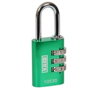 Candado De Combinación De 3 Dígitos De Aluminio De 30Mm, Verde - K10530GRED