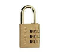 Candado De Combinación De 3 Dígitos Master Lock Con Acabado De Latón 30Mm MLK630