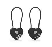 Candado de Combinación de 3 Dígitos UP Security, Candado de Cable con Código, Candado Pequeño con Combinación, para Equipaje, Maletero, Taquilla de Gimnasio, Cremallera de Mochila, Taquilla, Buzón