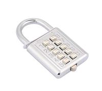 Candado de combinación de botón de 5 dígitos de aleación de zinc para puerta de armario de cajón, armario (10 teclados)